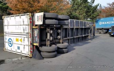 Container Tip Over Recovery Auburn, WA