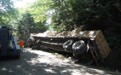 Flatbed Semi Truck Recovery Tacoma, WA Watershed